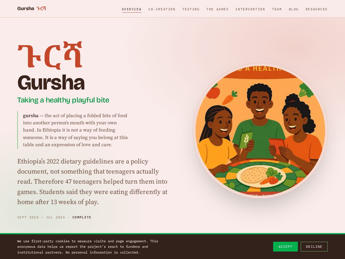 Landing-page snapshot of gurshagame.com