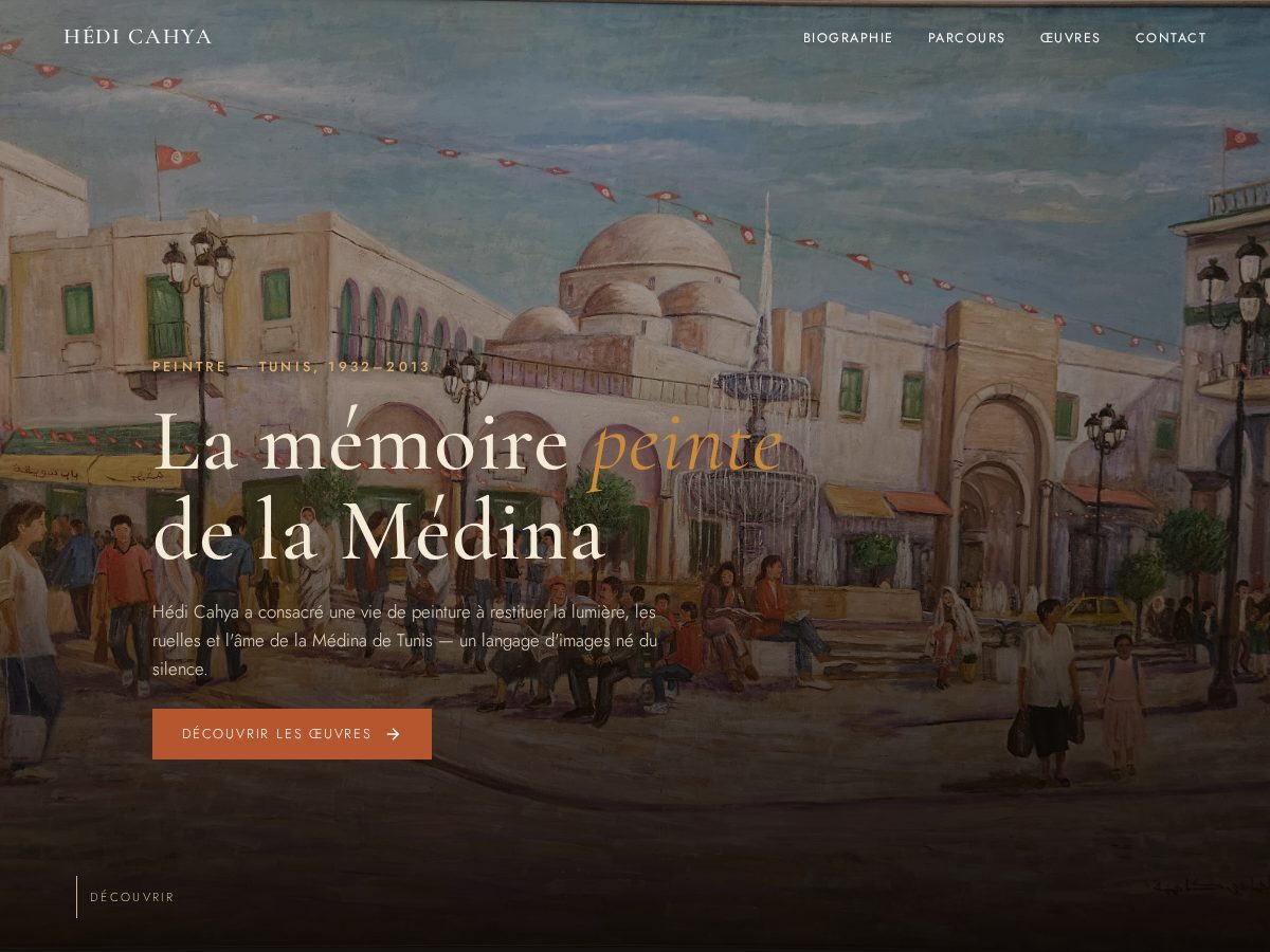 Landing-page snapshot of hedicahya.com