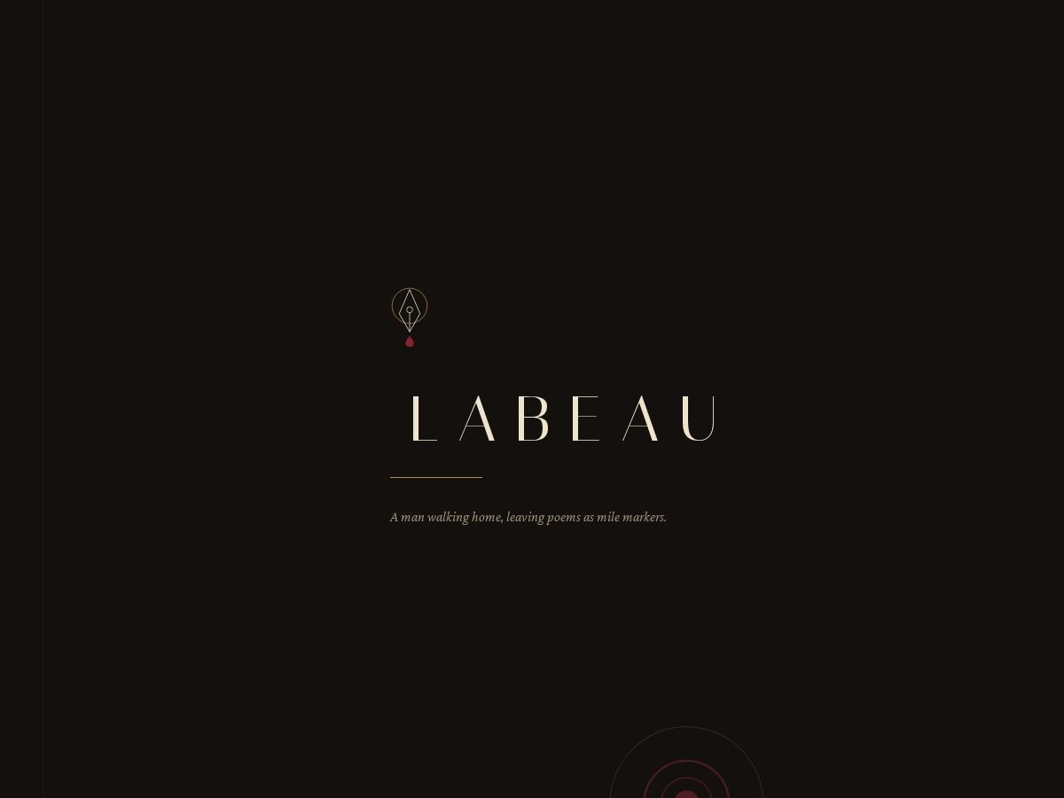 Landing-page snapshot of labeau.ink