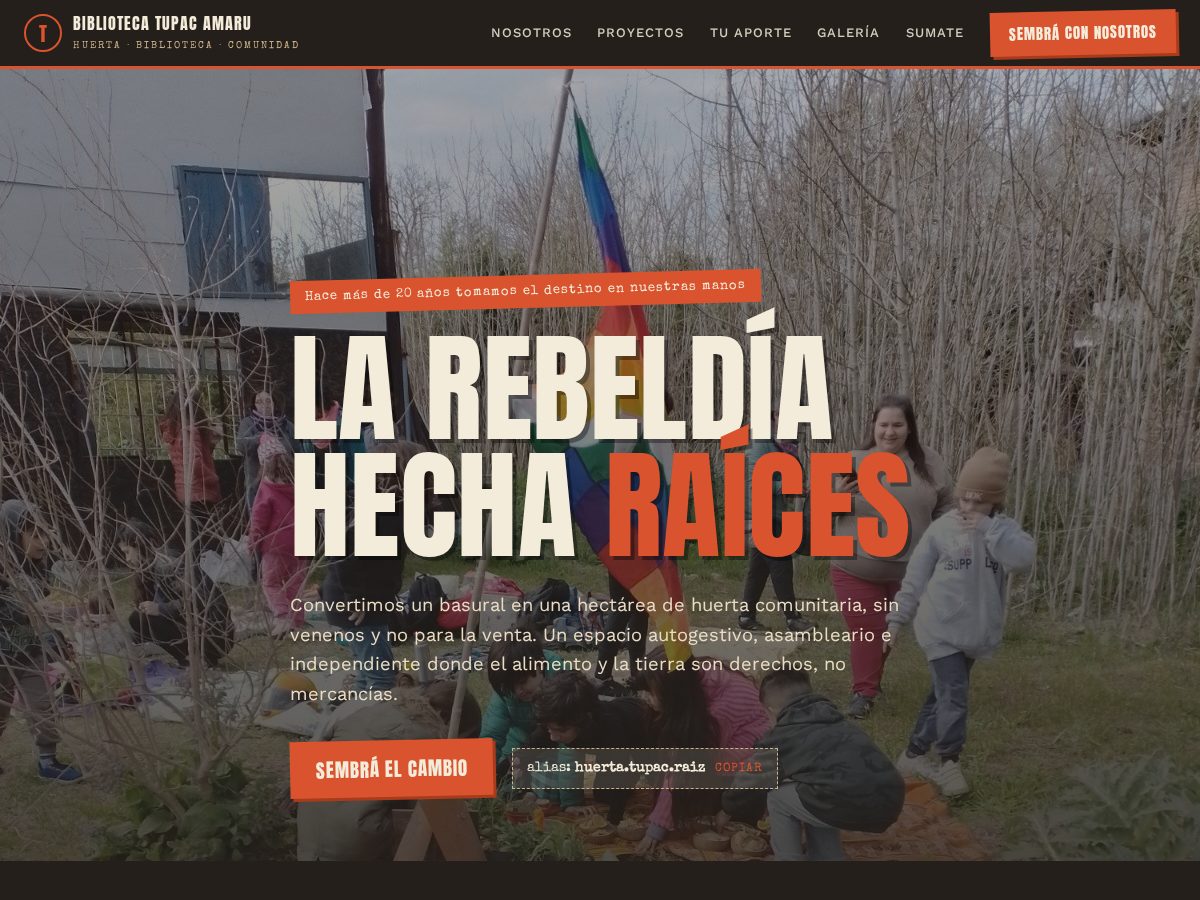 Landing-page snapshot of latupac.org