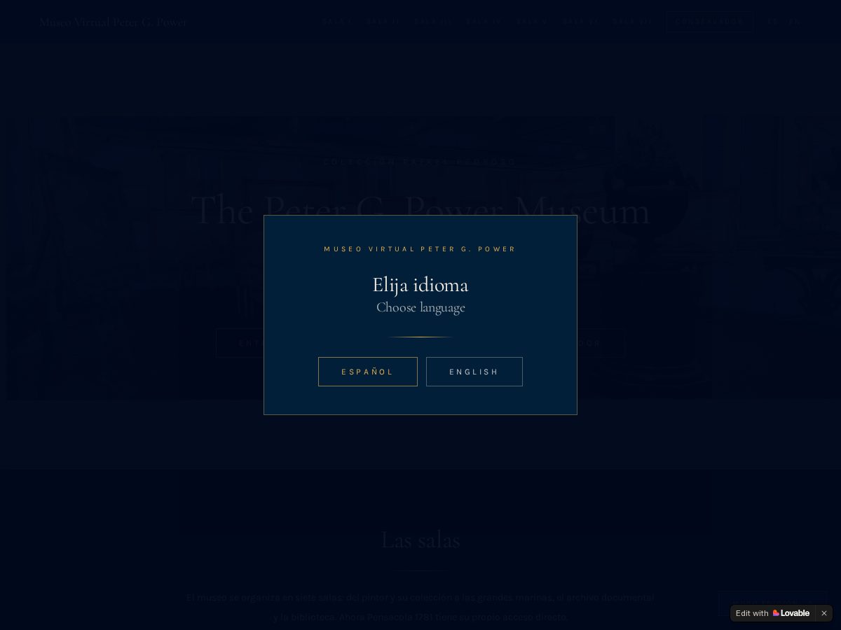 Landing-page snapshot of marincollectionrp.org