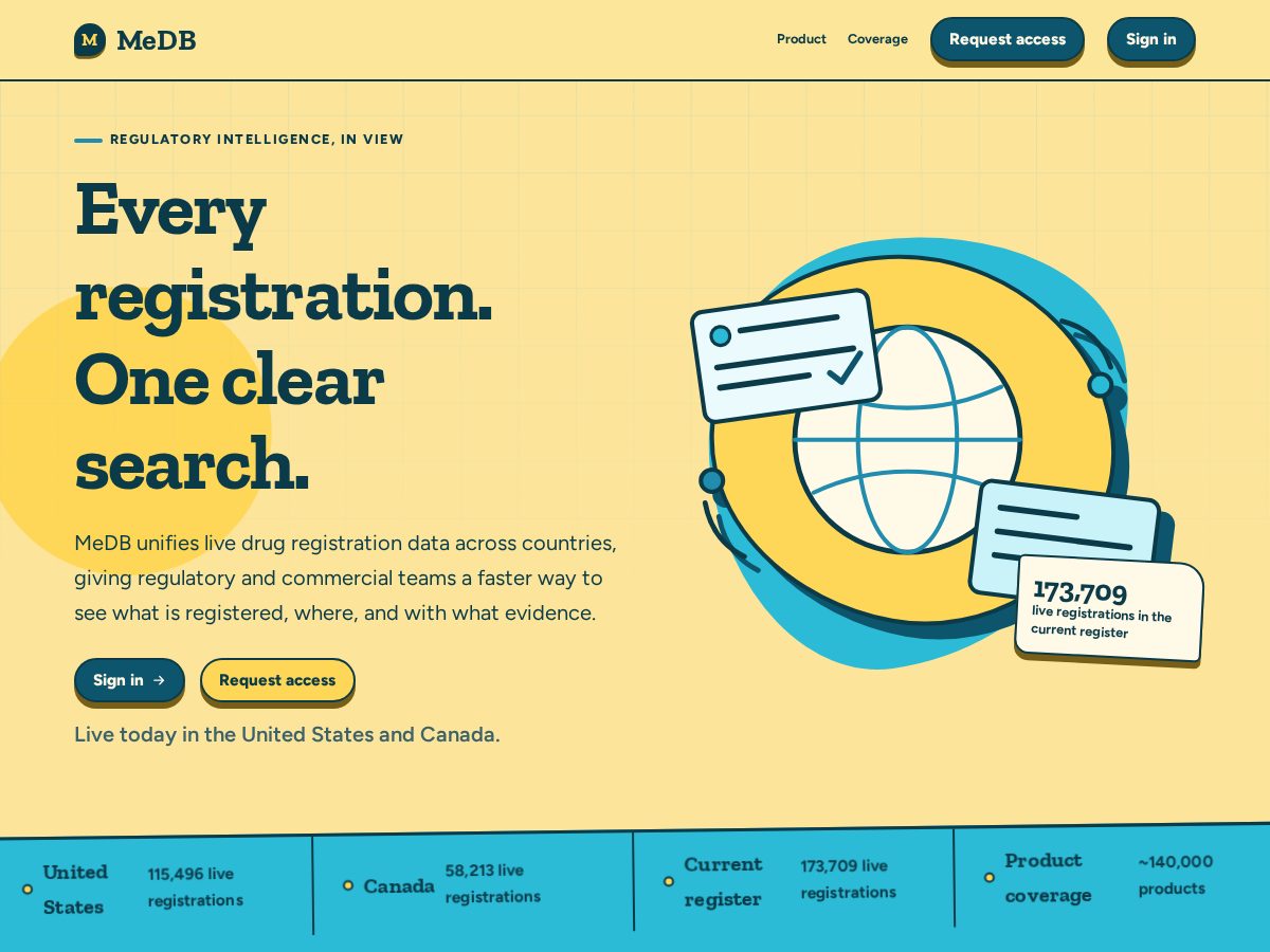 Landing-page snapshot of medb.online