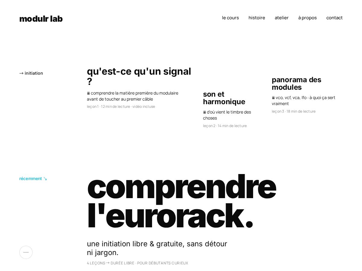 Landing-page snapshot of modulrlab.com