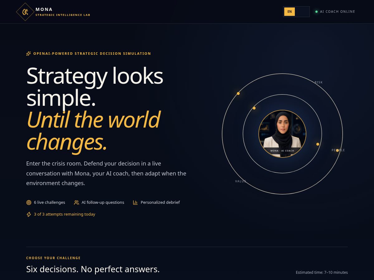 Landing-page snapshot of monastrategylab.org