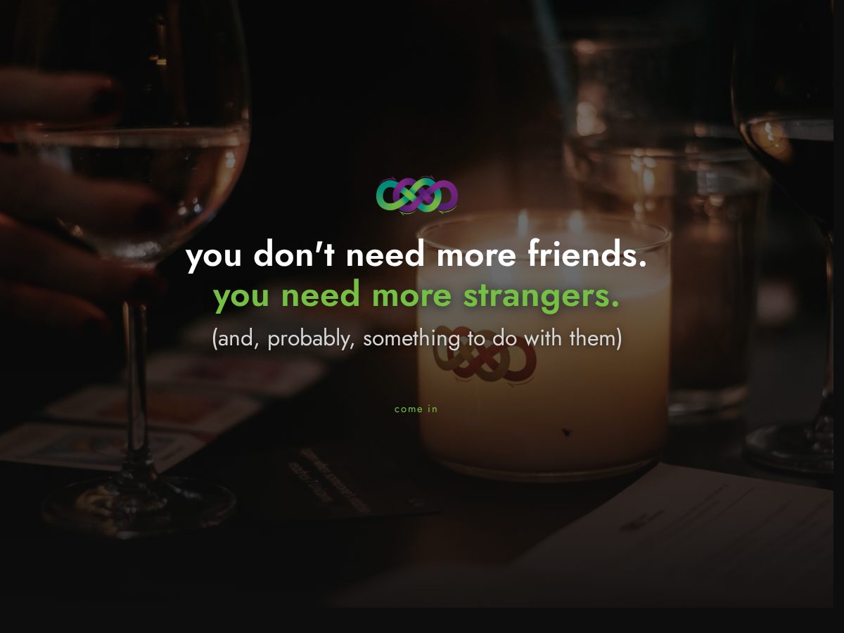 Landing-page snapshot of morestrangers.com