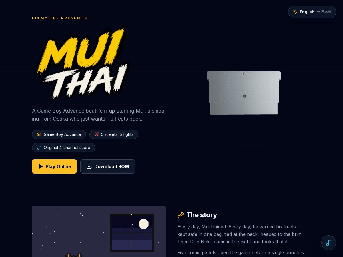 Landing-page snapshot of muithai.com