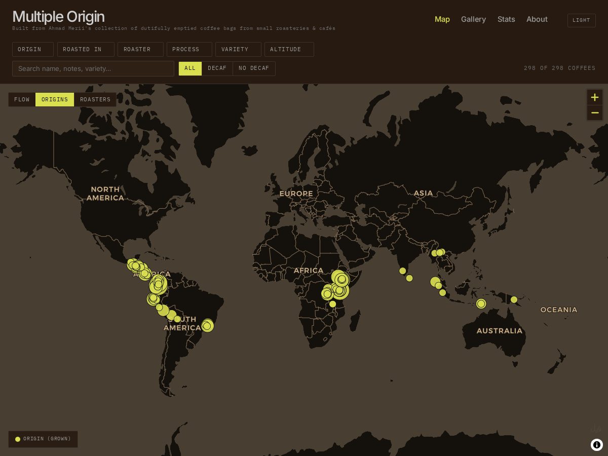 Landing-page snapshot of multipleorigin.com