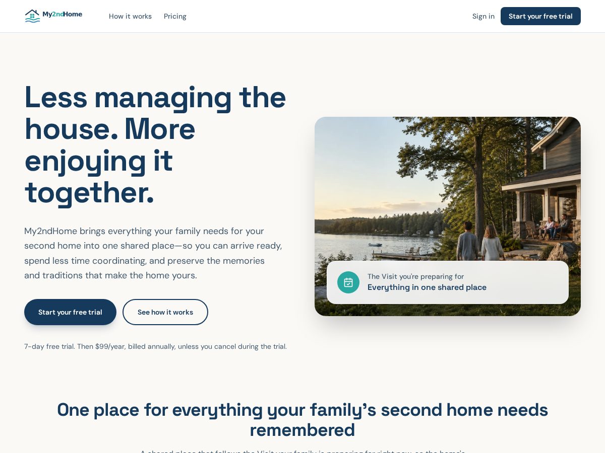 Landing-page snapshot of mysecondhome.app
