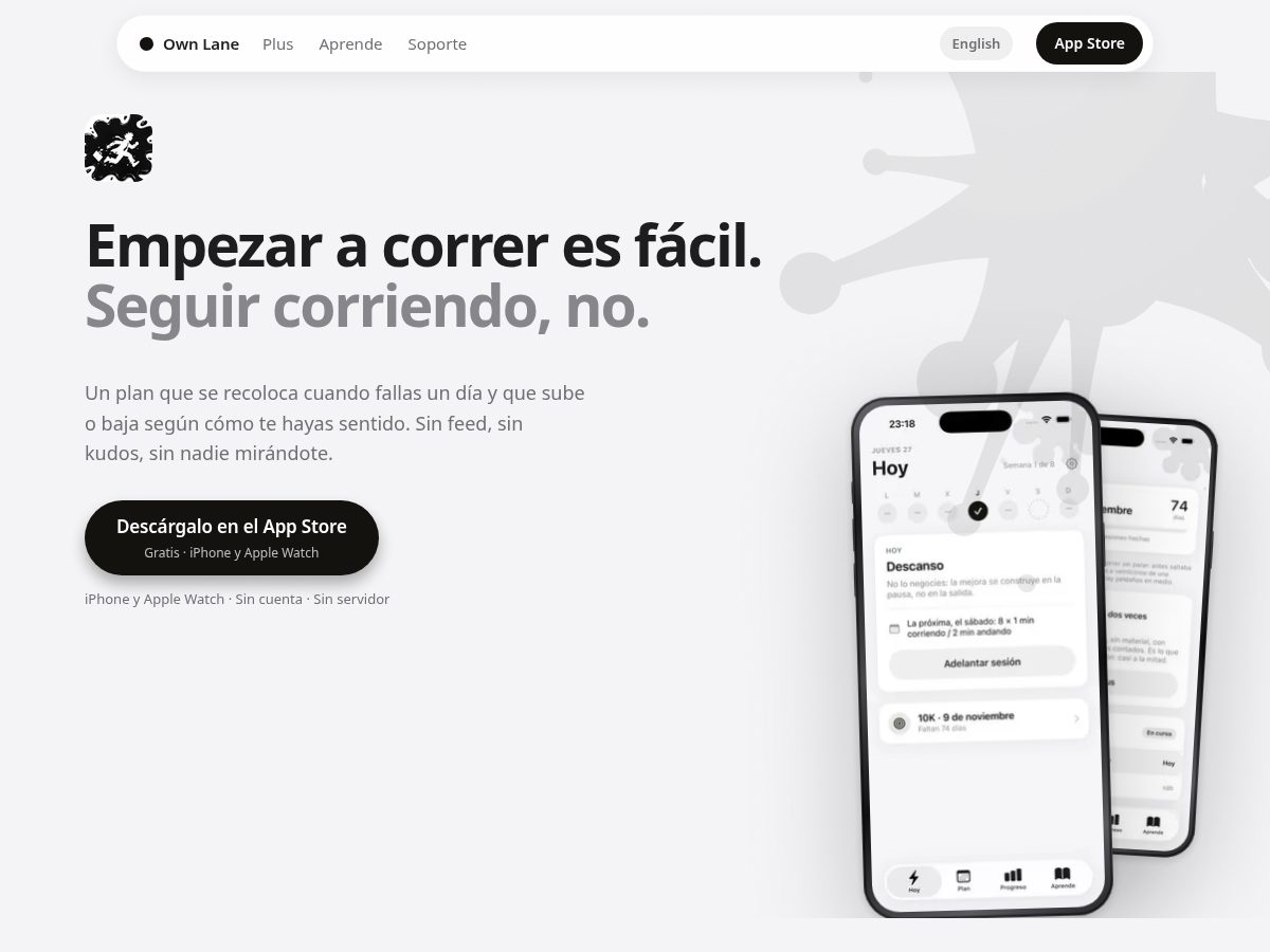 Landing-page snapshot of ownlane.app