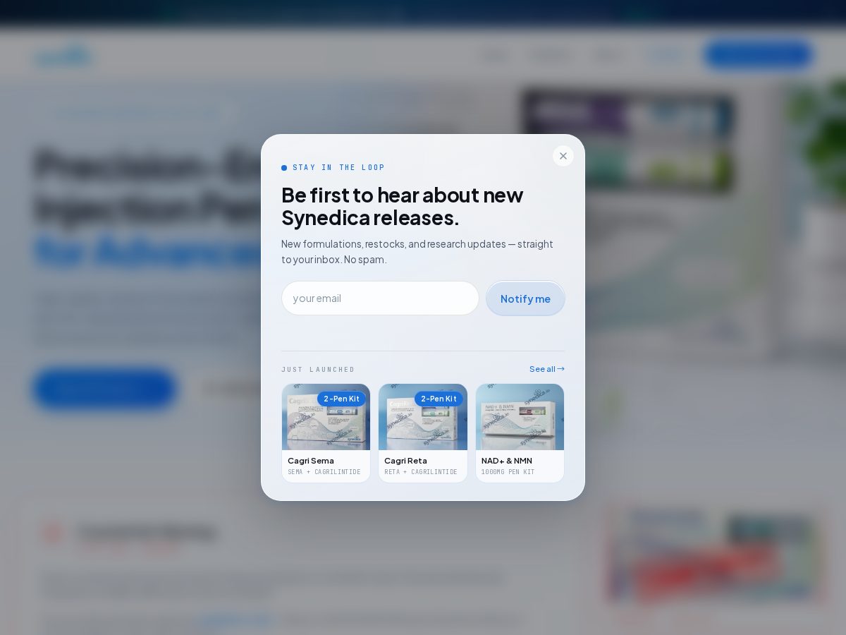 Landing-page snapshot of synedica.club