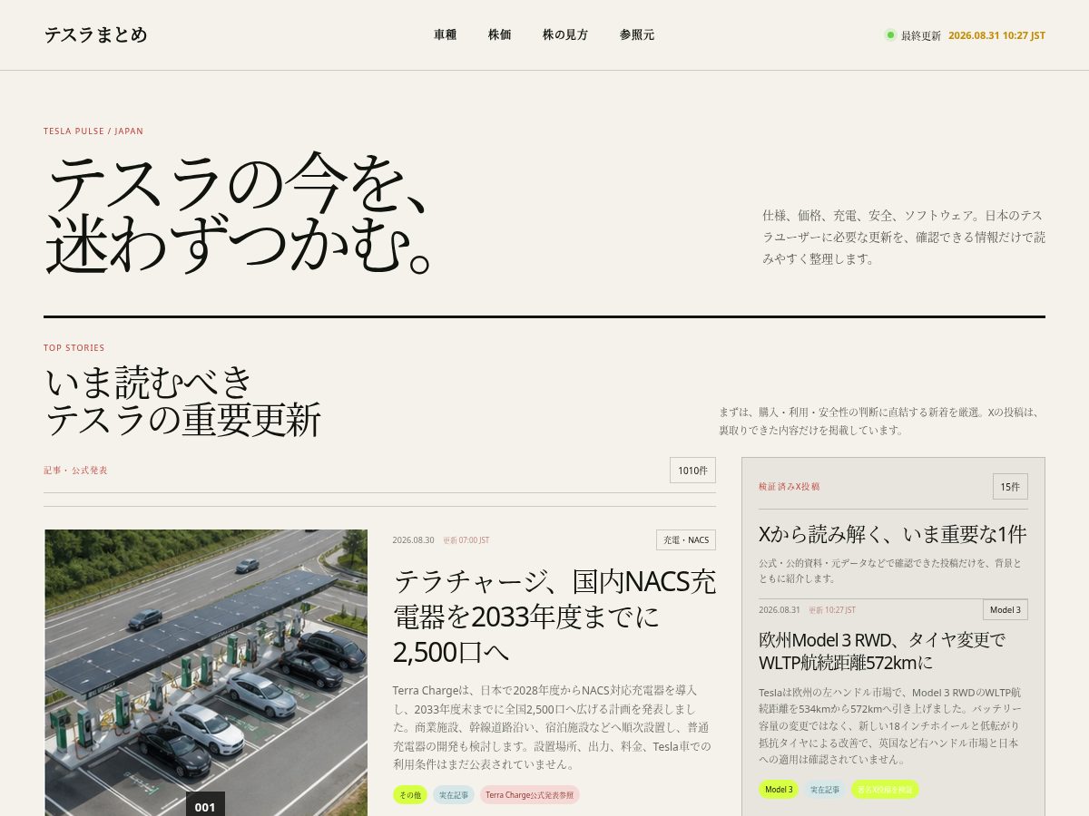 Landing-page snapshot of teslamatome.com