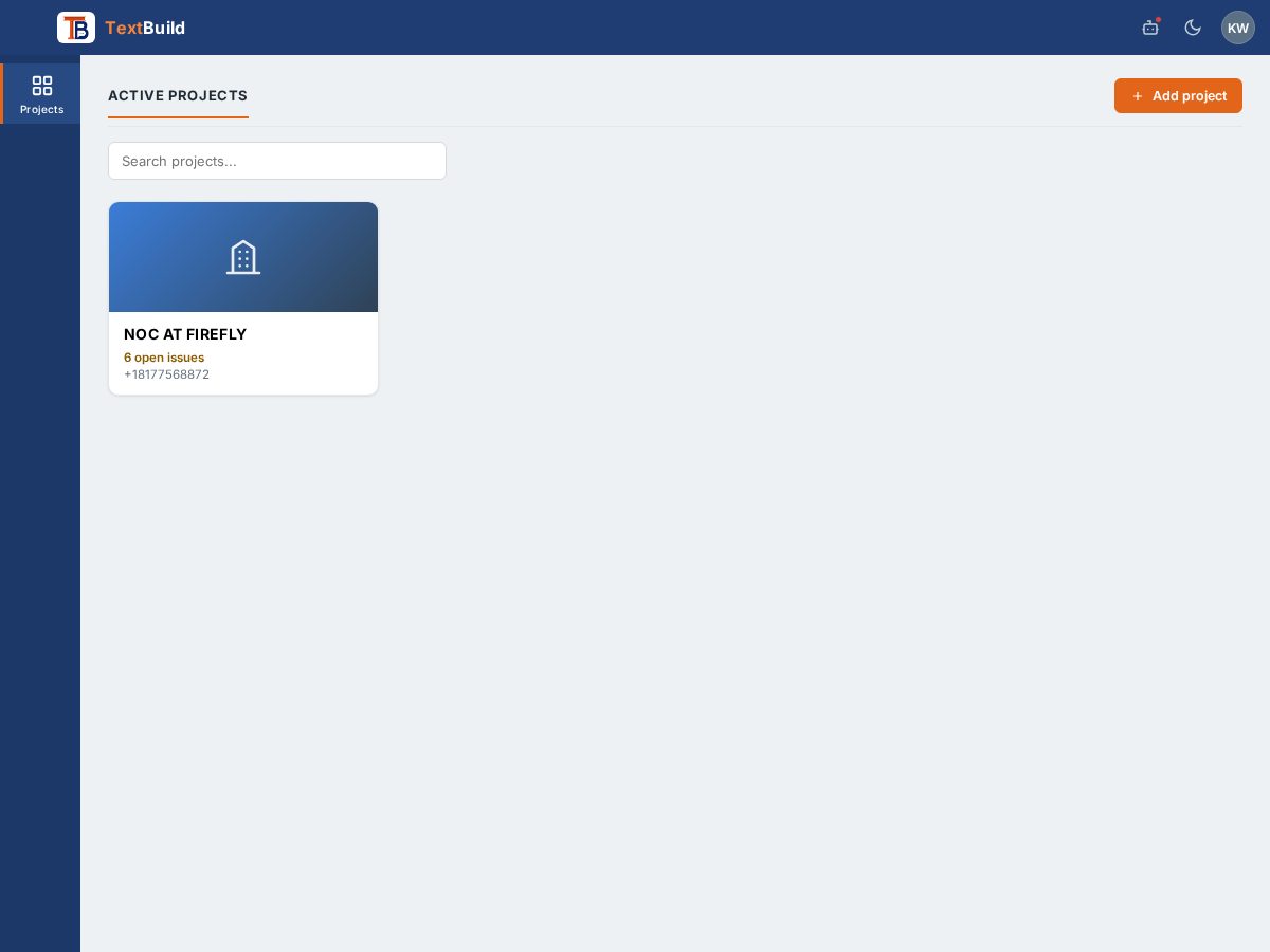 Landing-page snapshot of textbuild.net