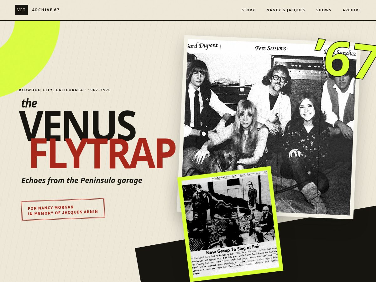 Landing-page snapshot of the-venus-flytrap.com