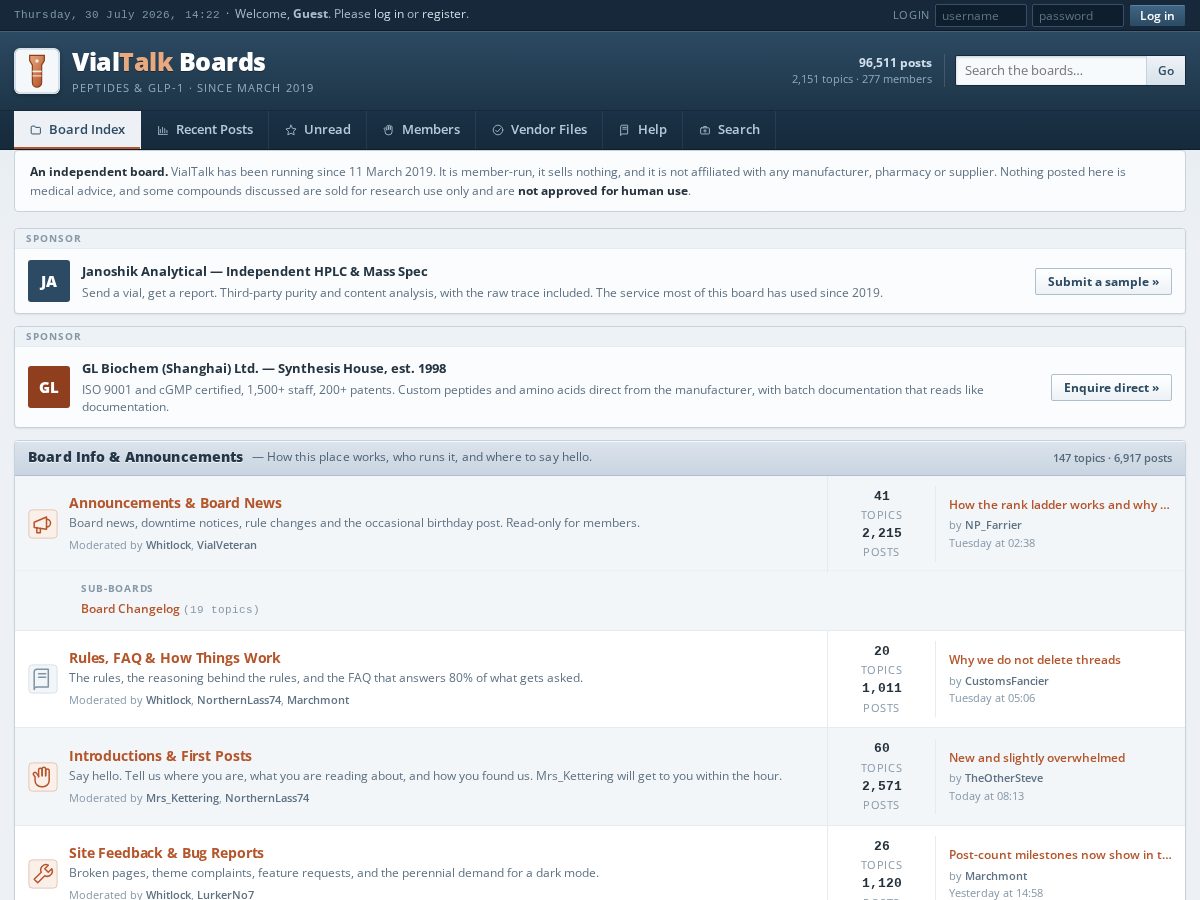 Landing-page snapshot of vialtalkboards.net