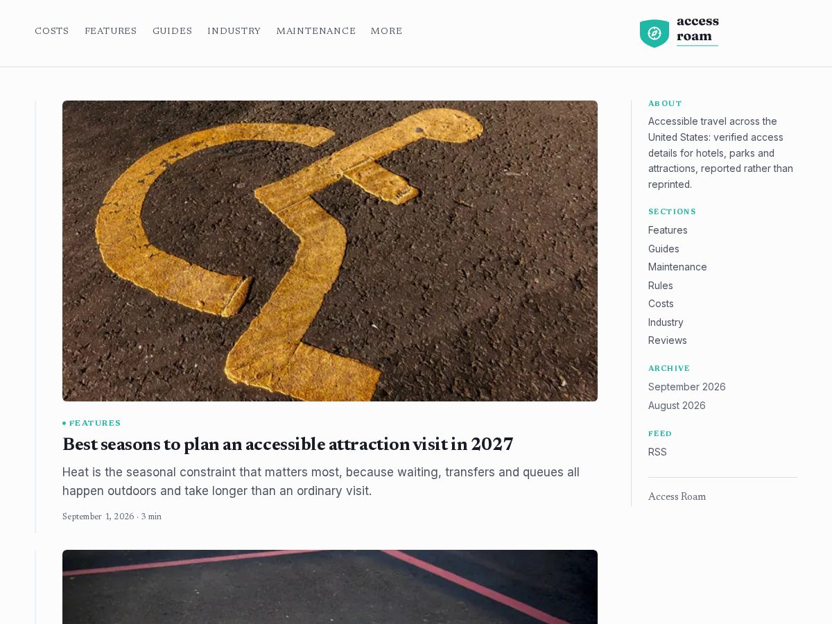 Landing-page snapshot of accessroam.com