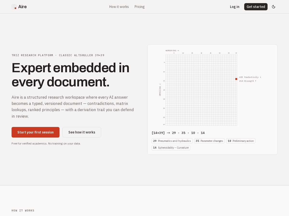 Landing-page snapshot of airemx.app