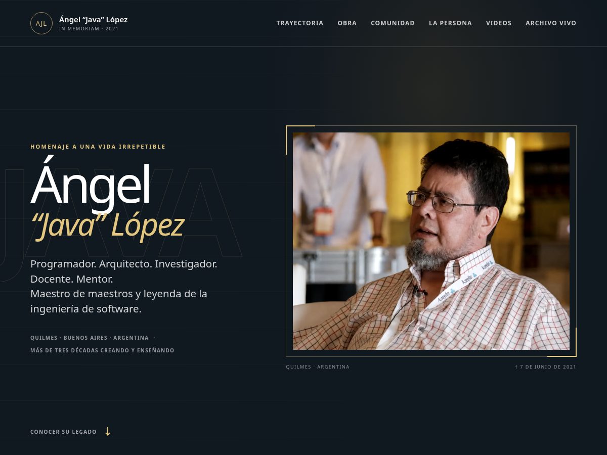 Landing-page snapshot of ajlopez.site
