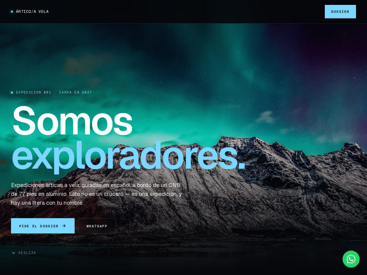 Landing-page snapshot of articoavela.com