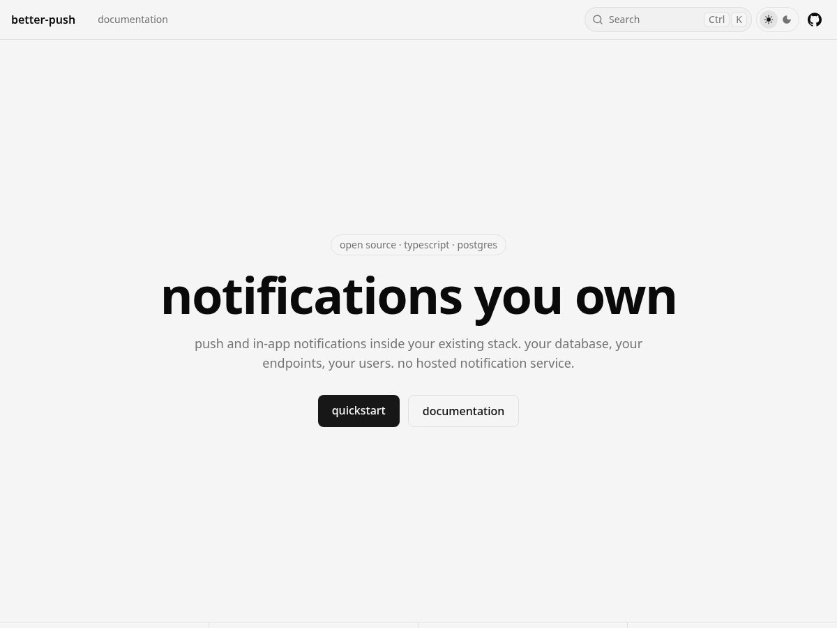 Landing-page snapshot of better-push.com