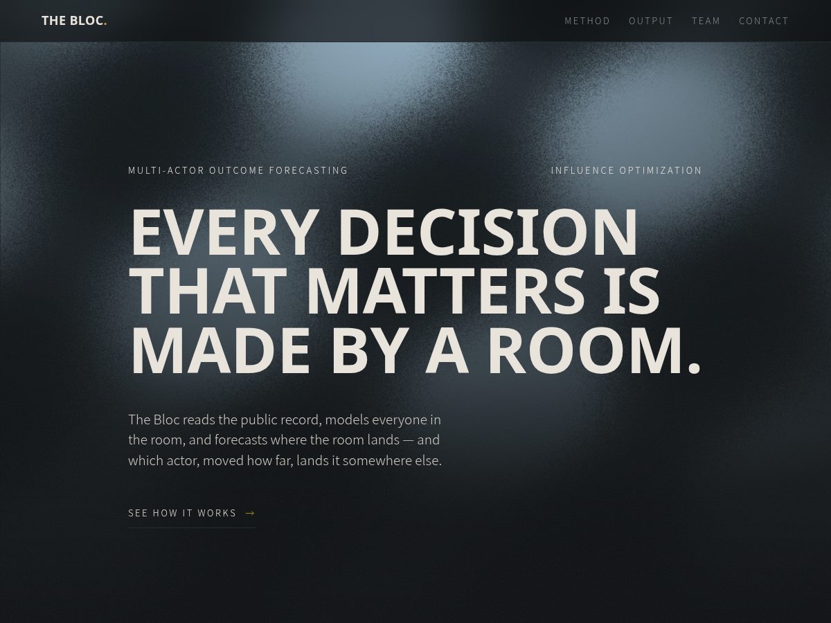 Landing-page snapshot of blocsim.com