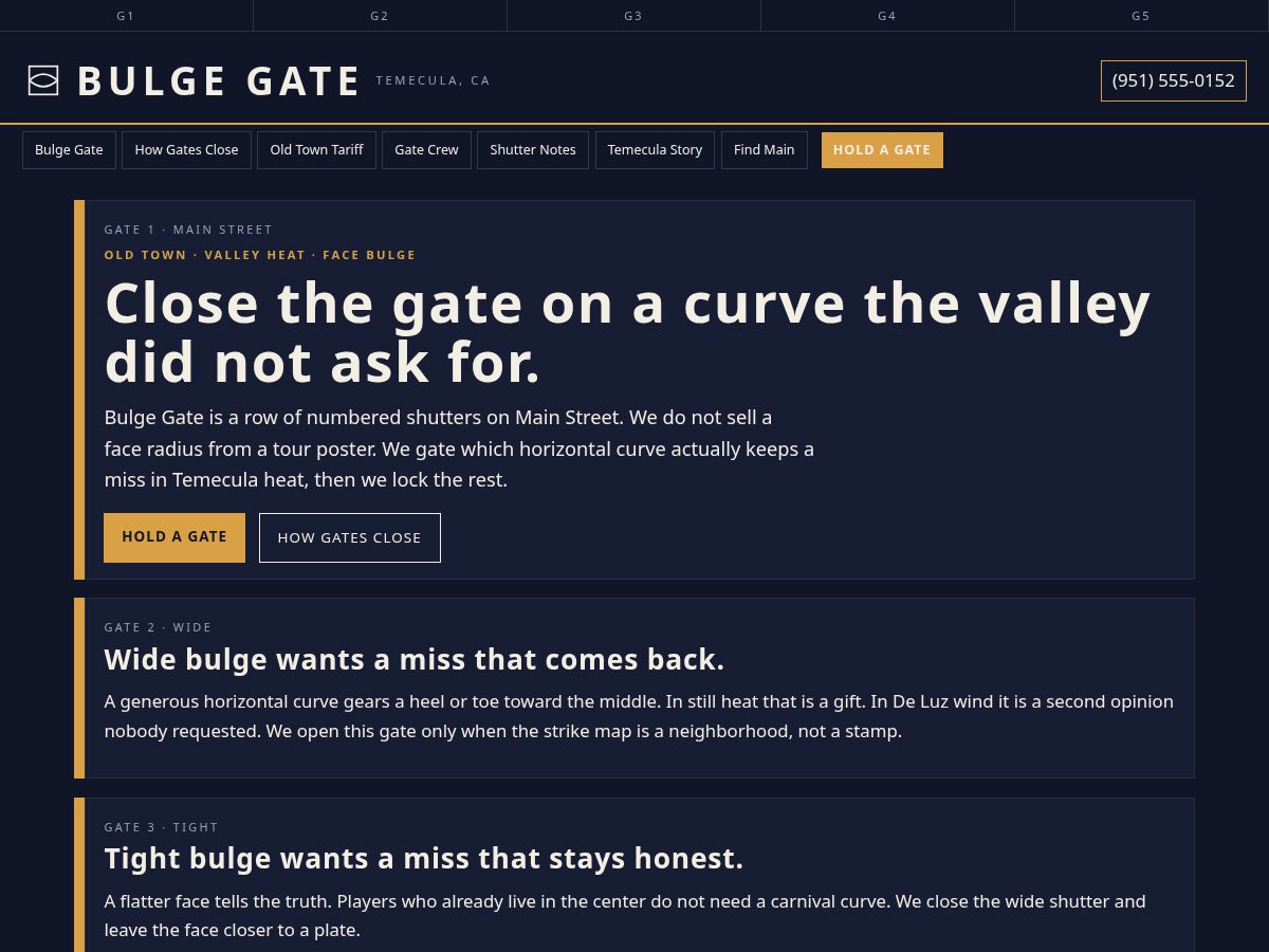 Landing-page snapshot of bulgegate.click