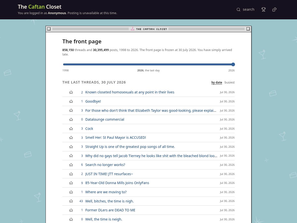 Landing-page snapshot of caftancloset.com