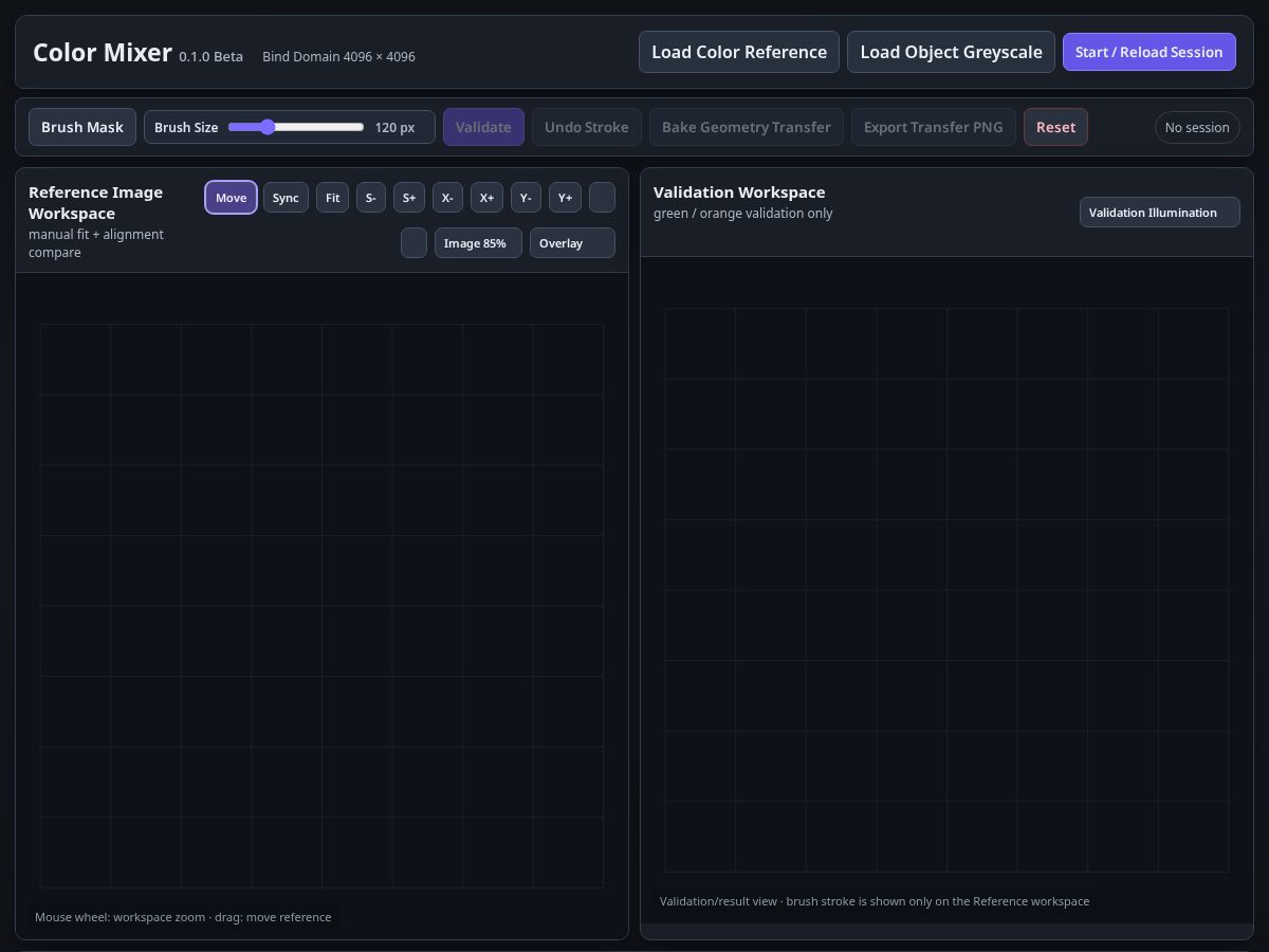 Landing-page snapshot of colormixer.tech