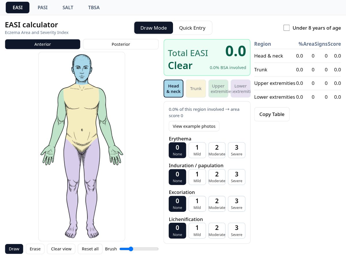 Landing-page snapshot of dermquant.com