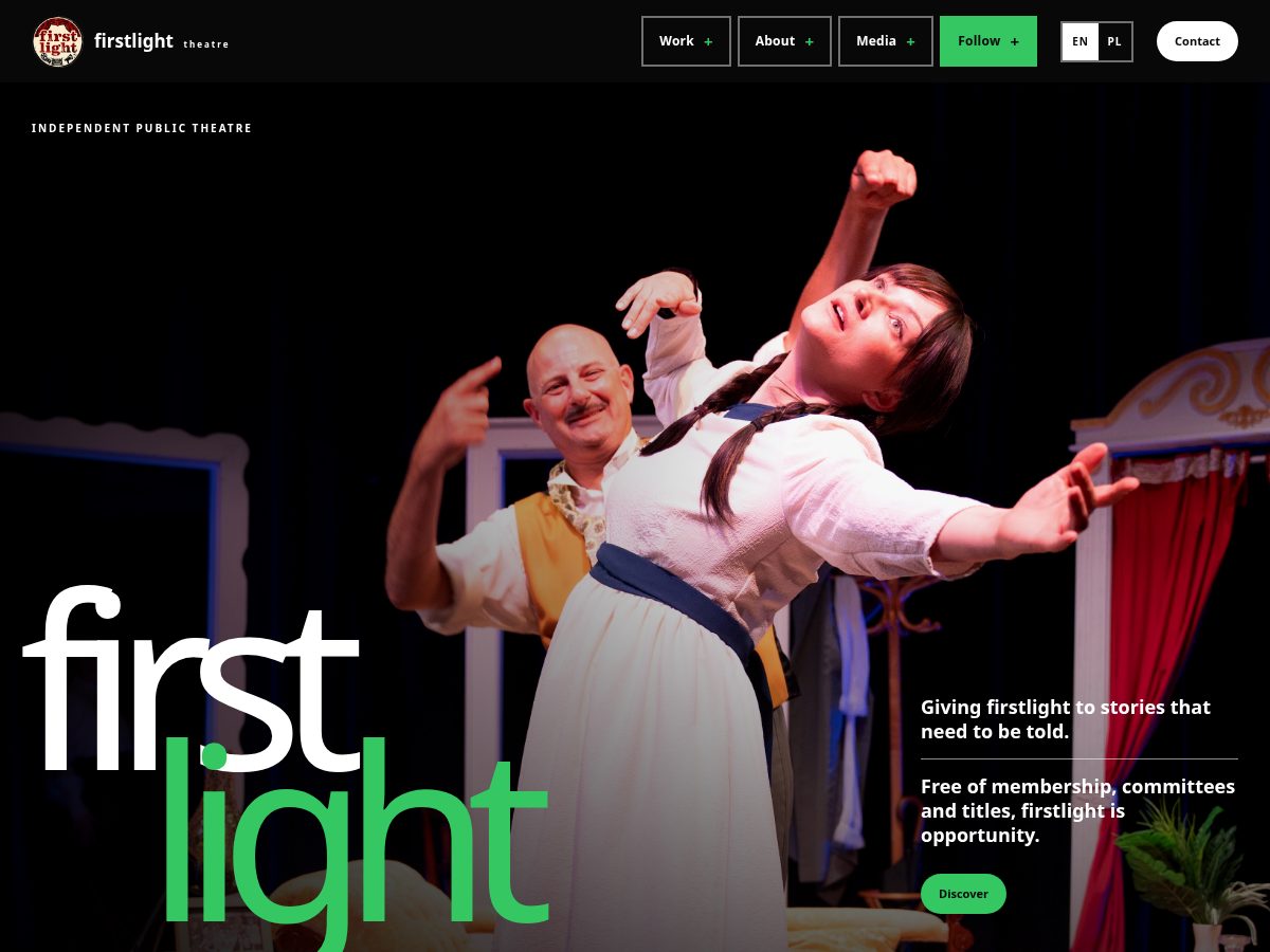Landing-page snapshot of firstlight.page