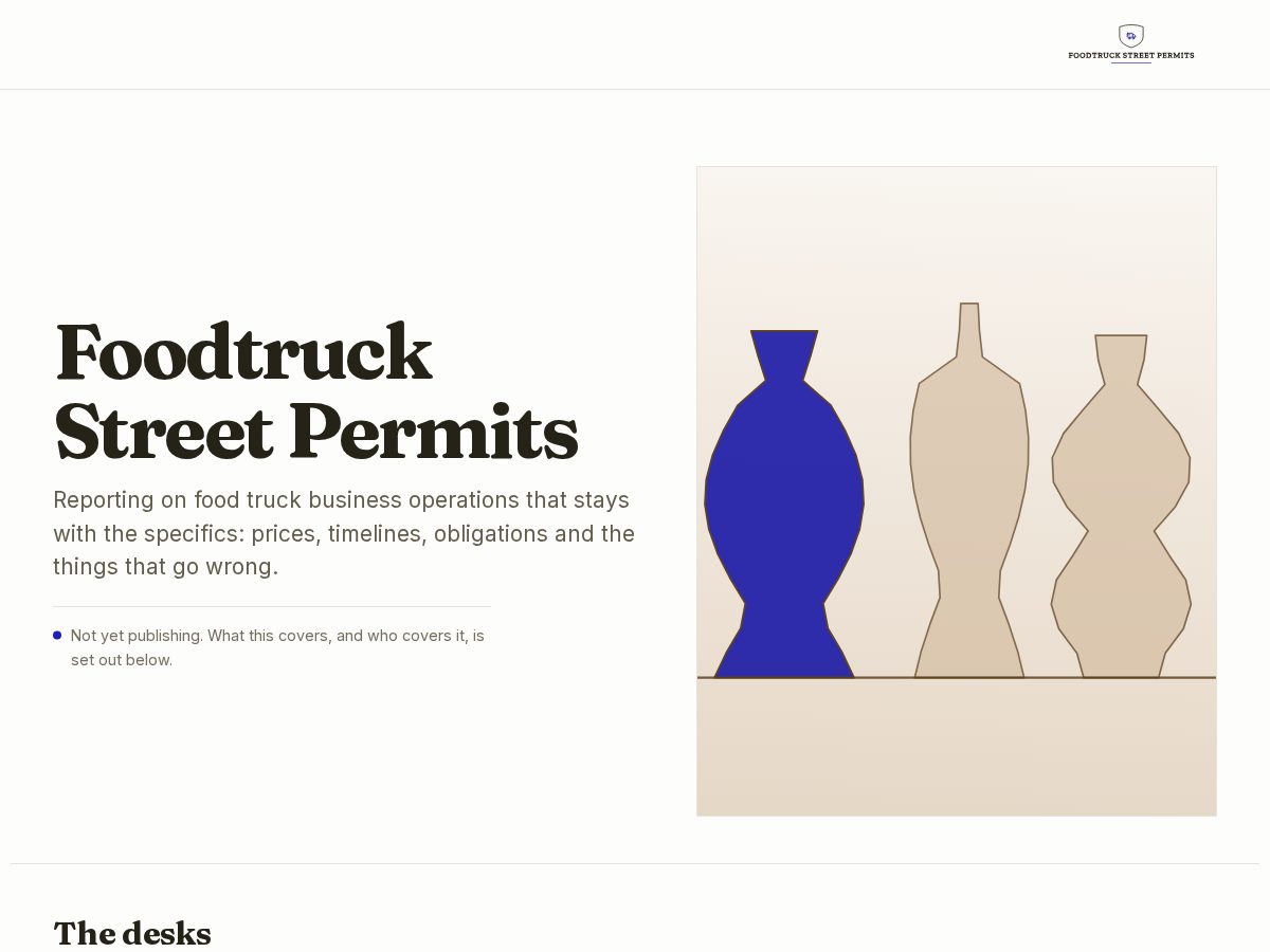 Landing-page snapshot of foodtruckstreetpermits.com