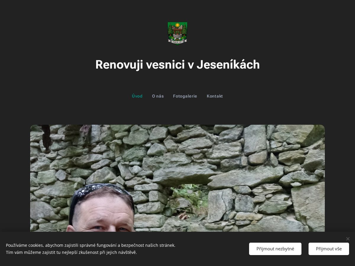 Landing-page snapshot of hricov.com