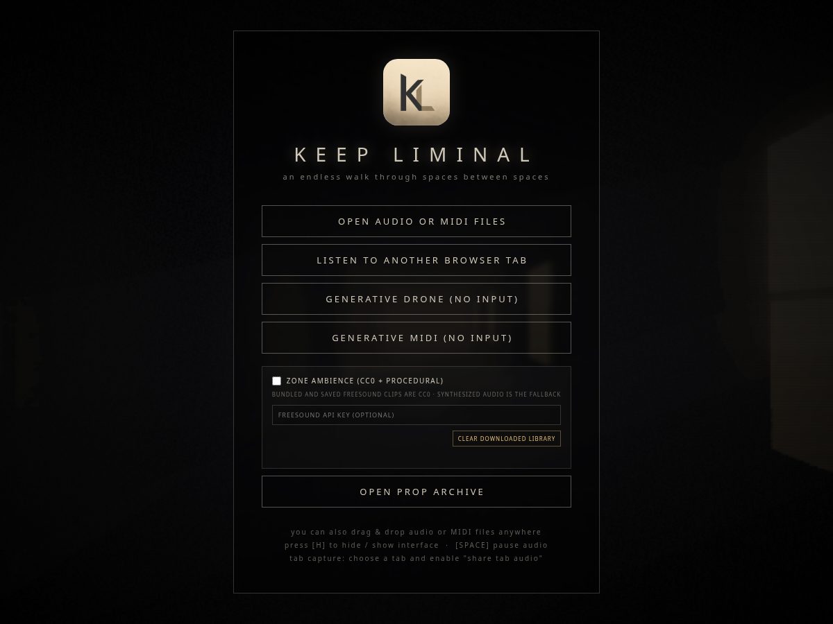 Landing-page snapshot of keepliminal.com