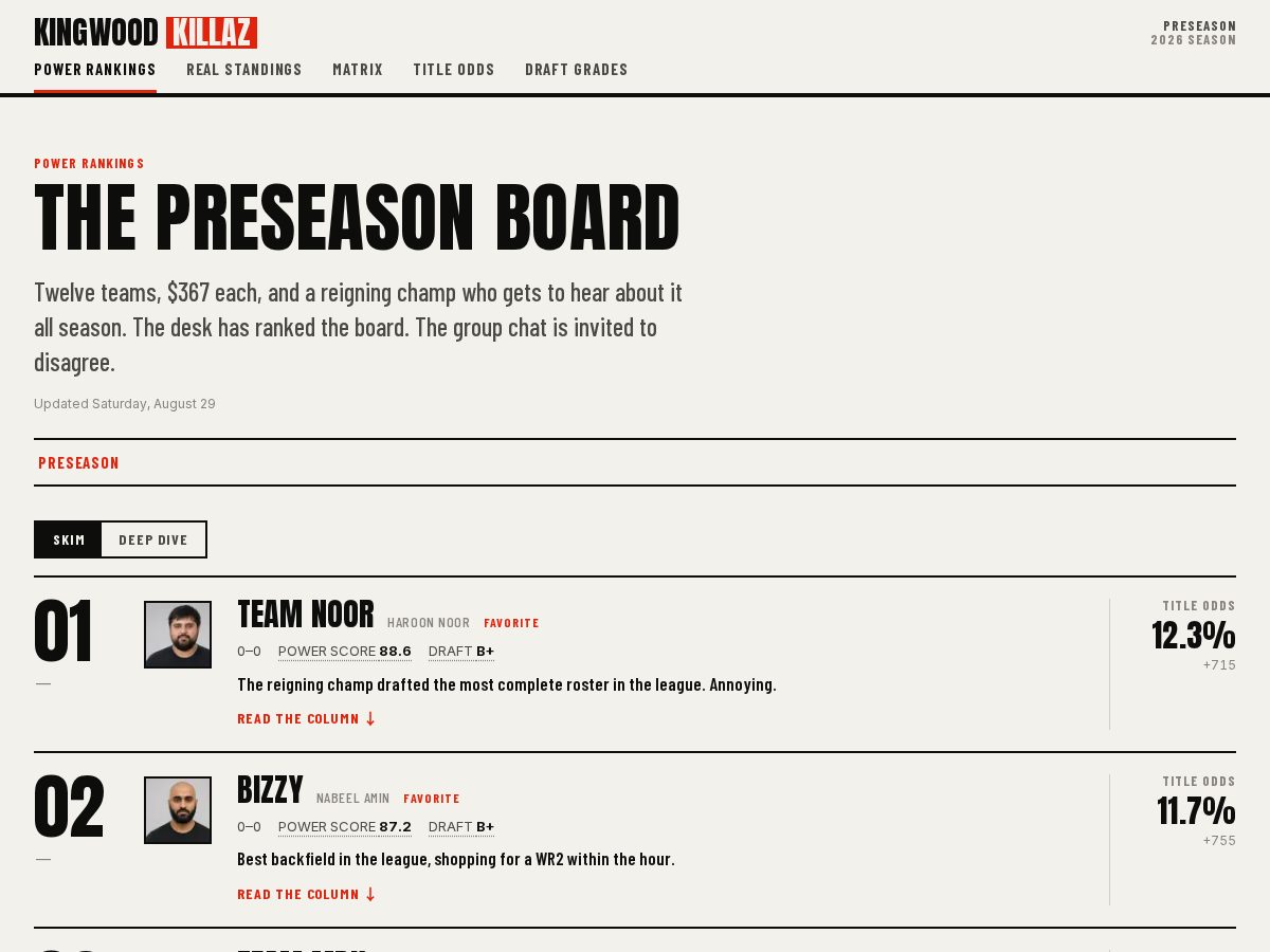 Landing-page snapshot of kingwoodkillaz.com