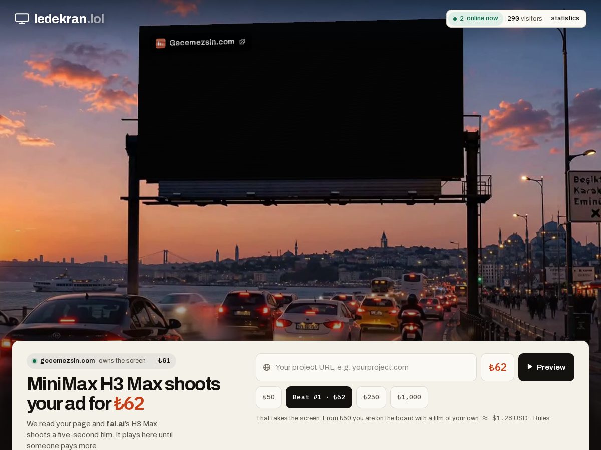 Landing-page snapshot of ledekran.lol