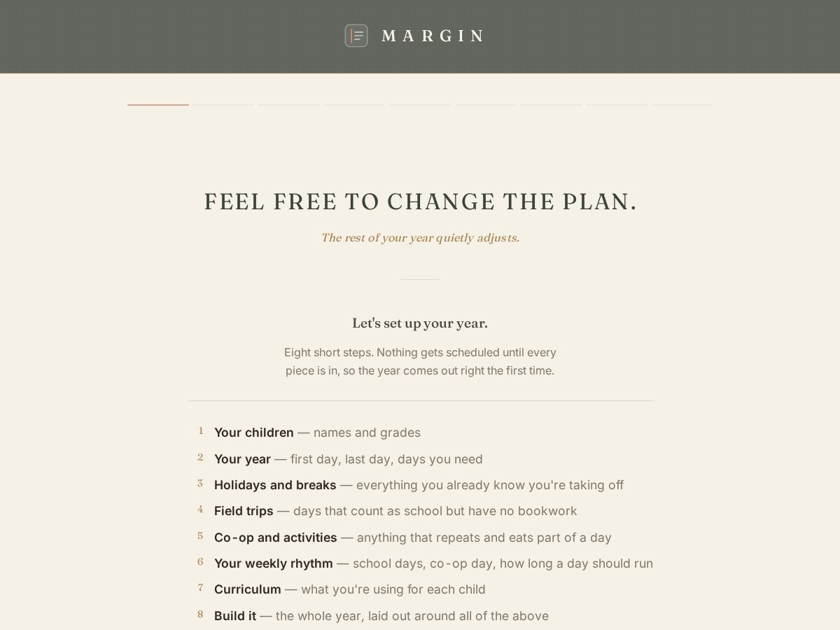 Landing-page snapshot of marginplanner.com