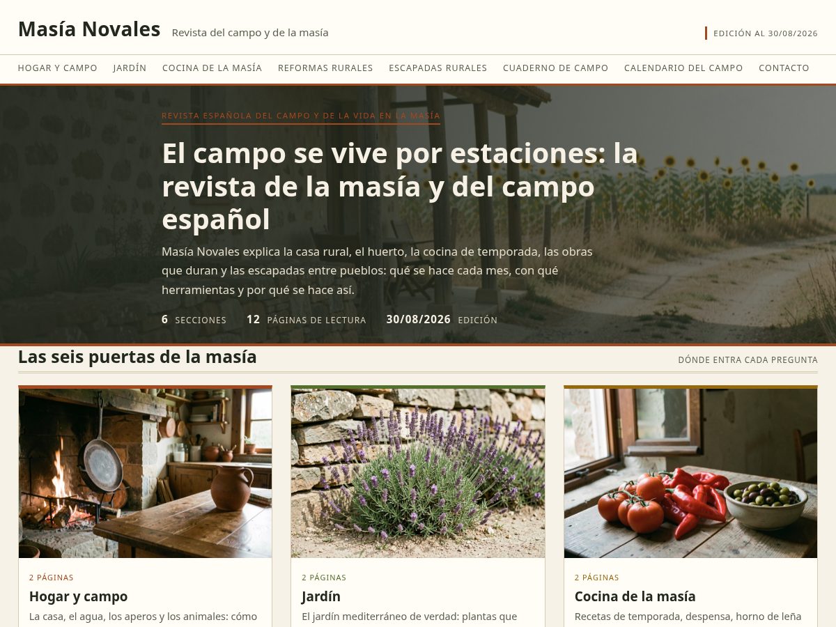 Landing-page snapshot of masianovales.com