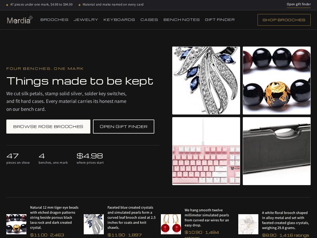 Landing-page snapshot of merdia.org