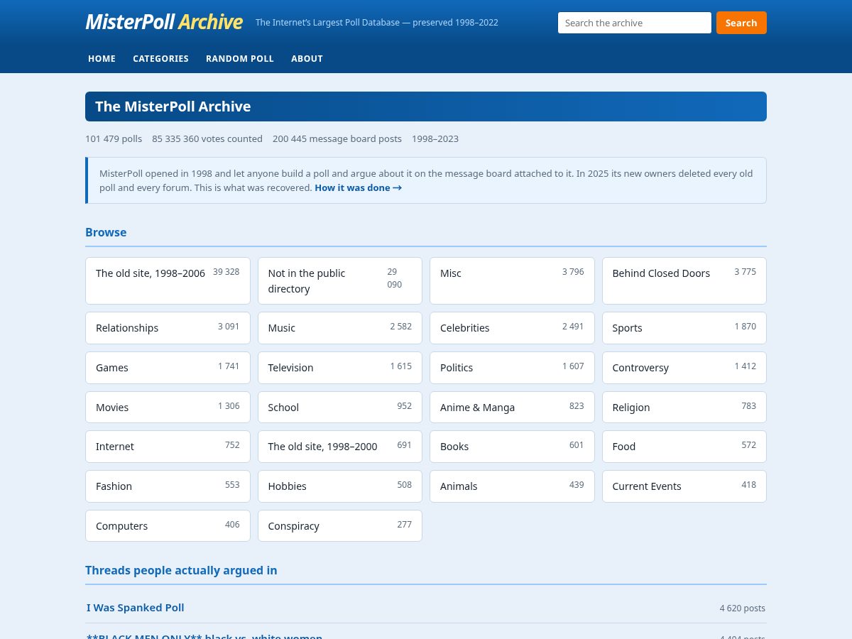 Landing-page snapshot of mrpoll.info