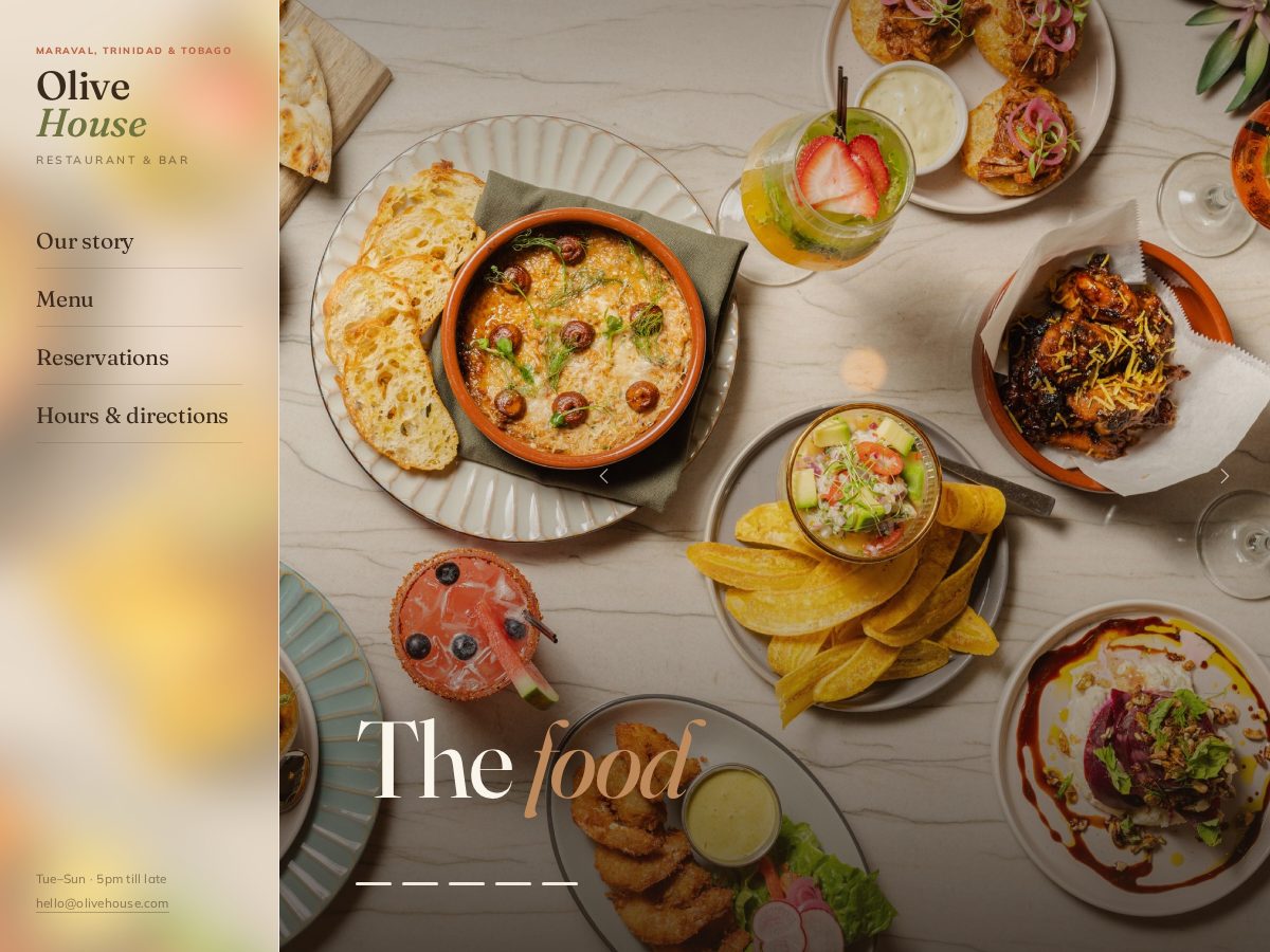 Landing-page snapshot of olivehousett.com