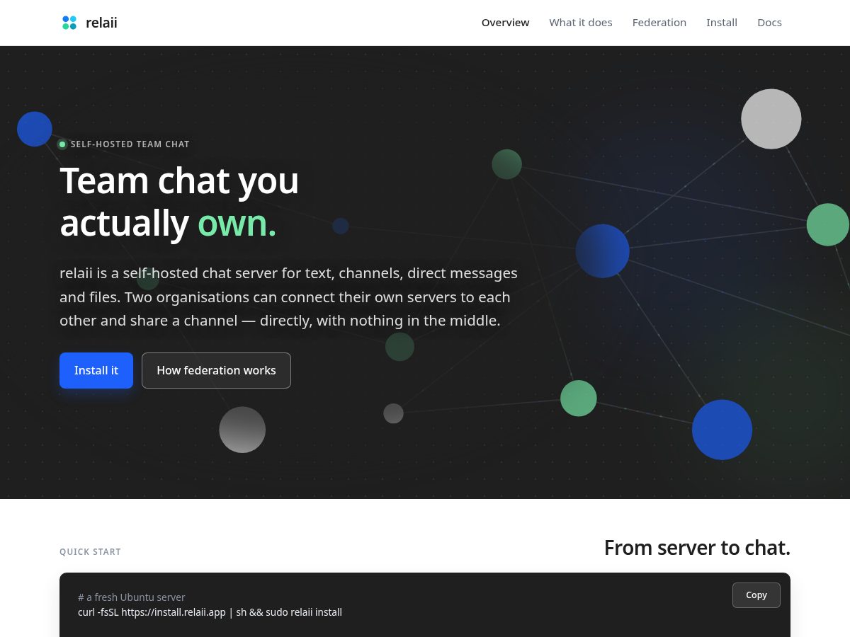 Landing-page snapshot of relaii.app