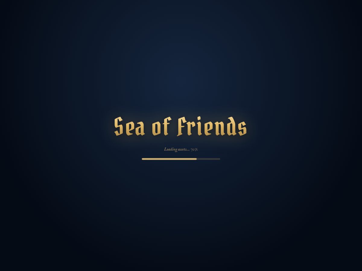 Landing-page snapshot of sea-of-friends.com