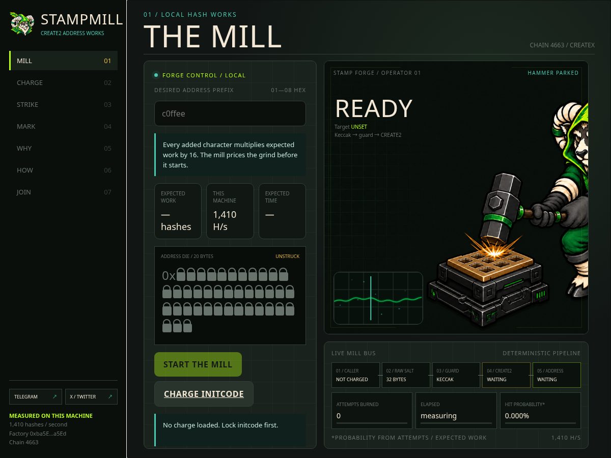 Landing-page snapshot of stampmill4663.online