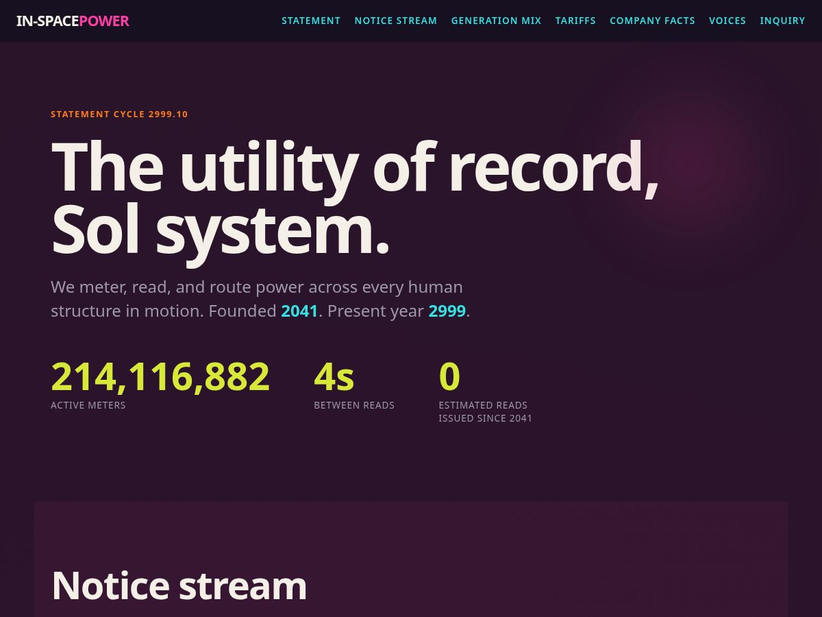 Landing-page snapshot of tellrobots.com
