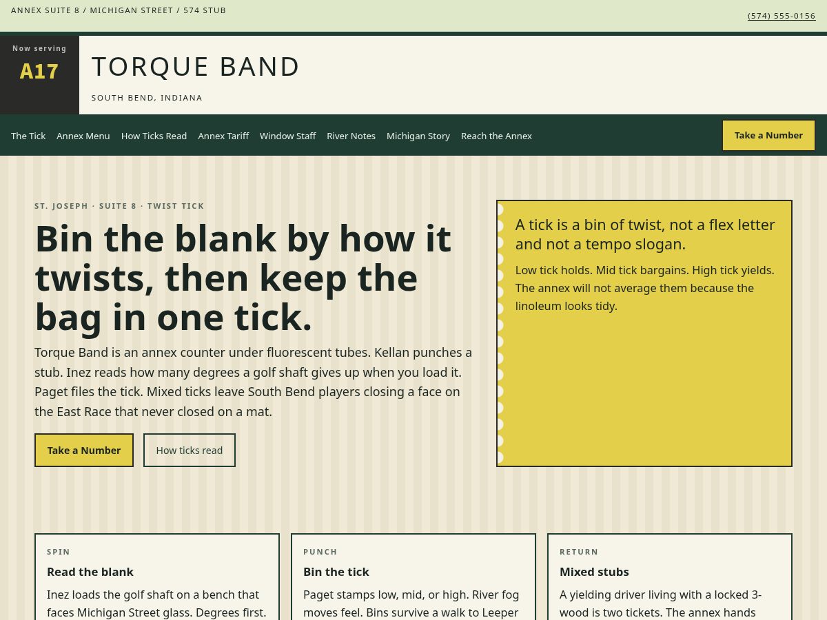 Landing-page snapshot of torqueband.shop