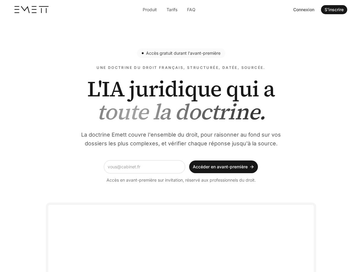 Landing-page snapshot of tryemett.com