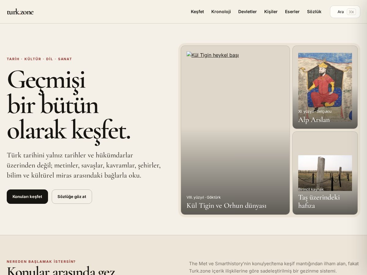 Landing-page snapshot of turk.zone