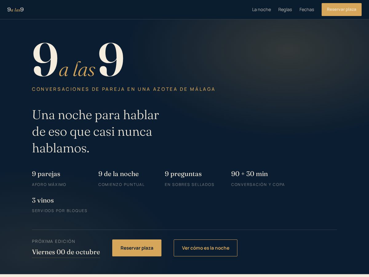 Landing-page snapshot of 9alas9.com