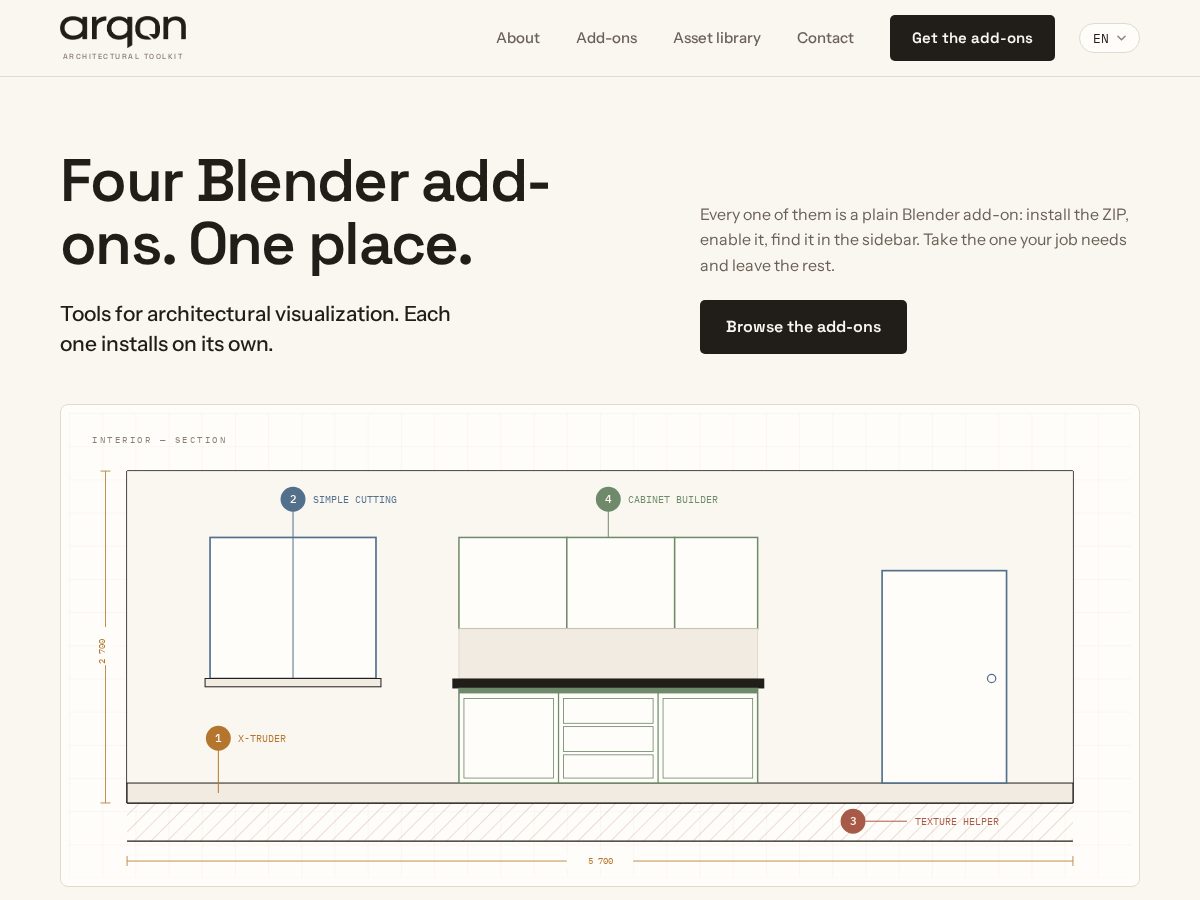 Landing-page snapshot of arqon.place