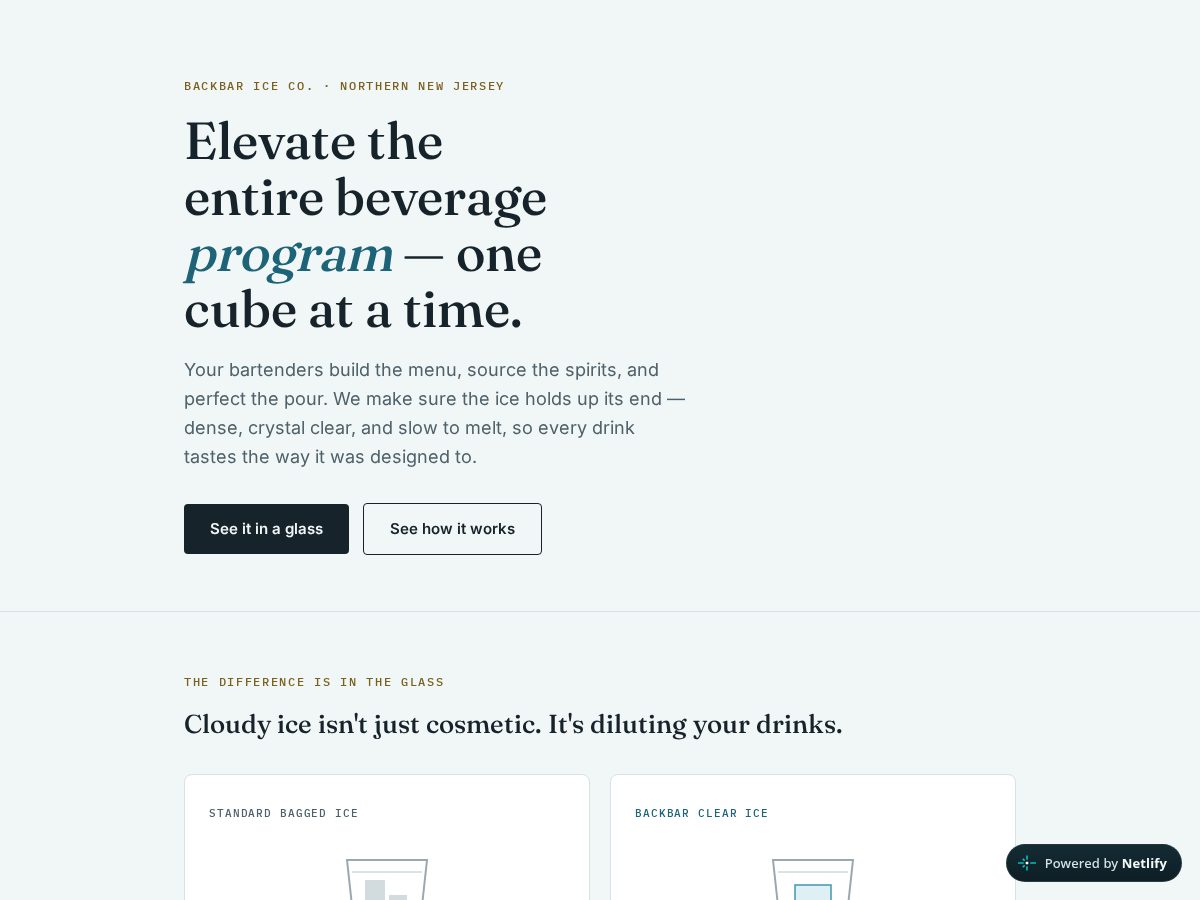 Landing-page snapshot of backbarice.com