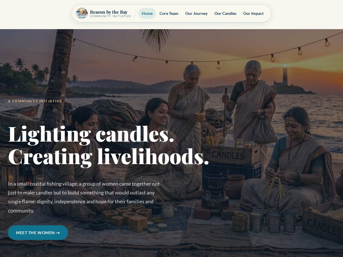 Landing-page snapshot of beaconbythebay.com